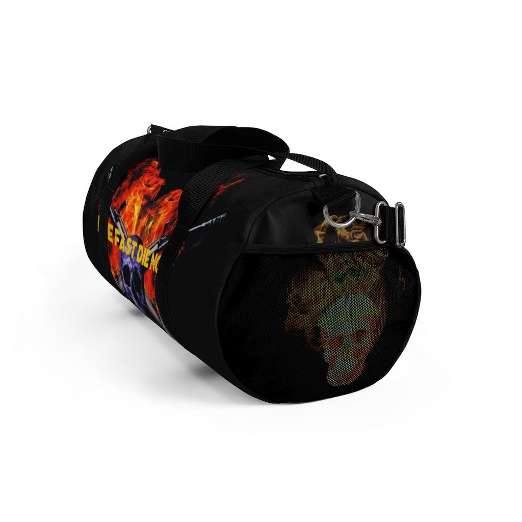 Live Fast Die Now Duffel Bag