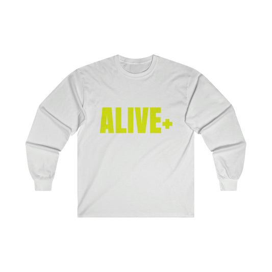 ALIVE+ Long Sleeve Tee, Yellow
