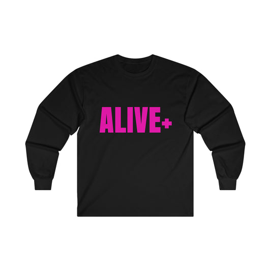 ALIVE+ Long Sleeve Tee, Pink
