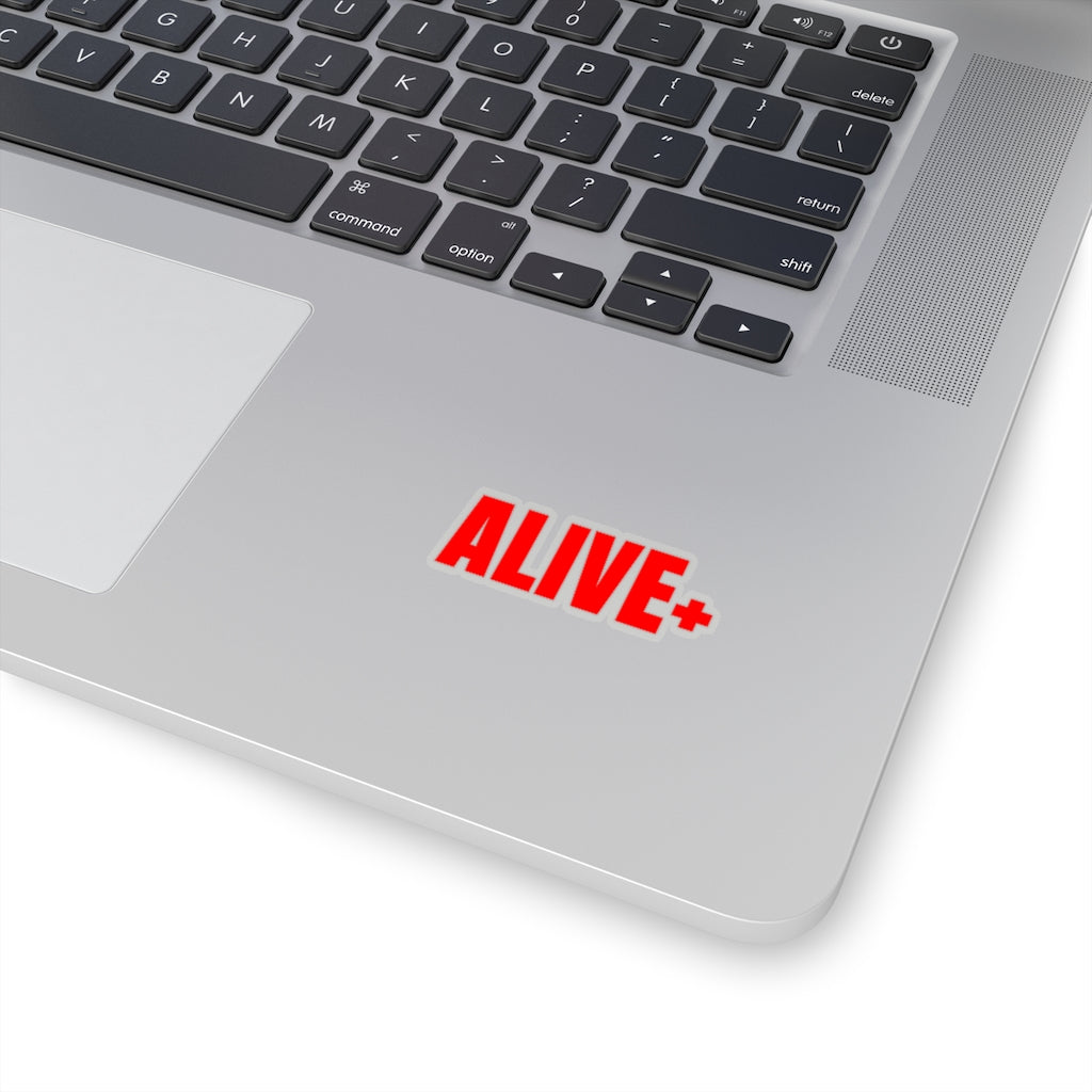 Red ALIVE+ Kiss-Cut Sticker