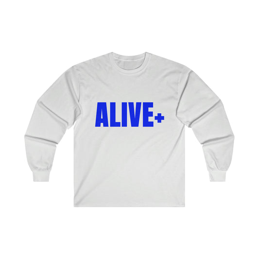 ALIVE+ Long Sleeve Tee, Blue