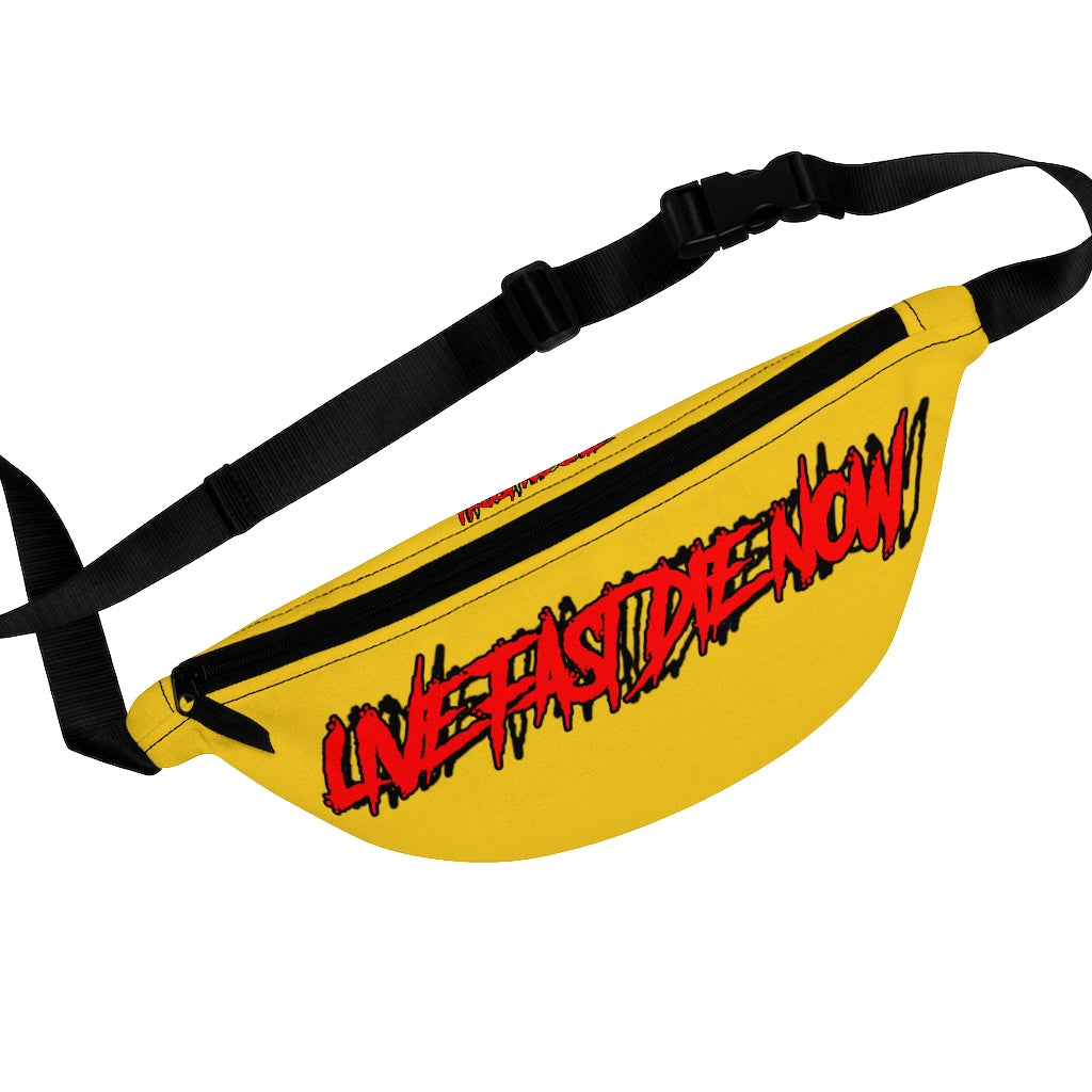 LIVE FAST DIE NOW - Yellow Fanny Pack