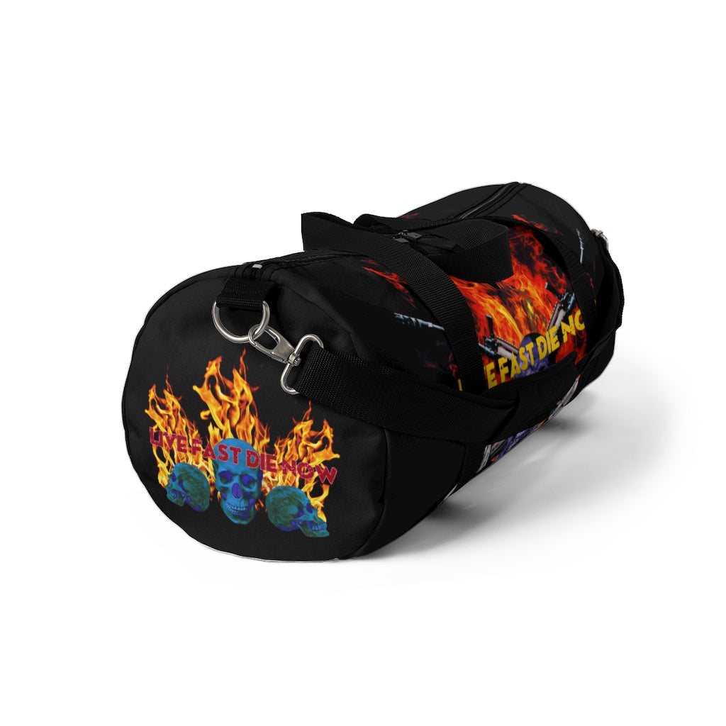 Live Fast Die Now Duffel Bag