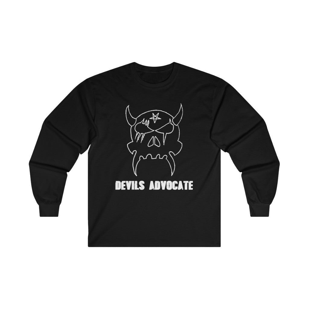 Devil's Advocate Long Sleeve Tee, Black