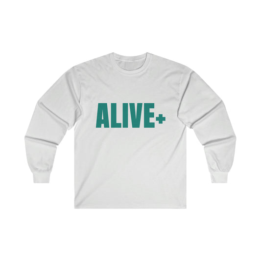 ALIVE+ Long Sleeve Tee, Teal