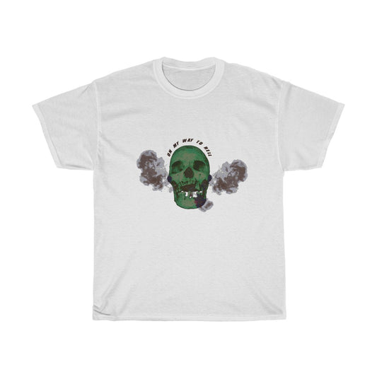 Smoking Skull T-shirt, White