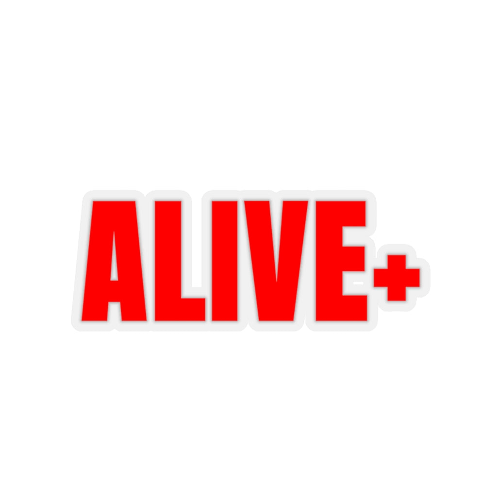 Red ALIVE+ Kiss-Cut Sticker