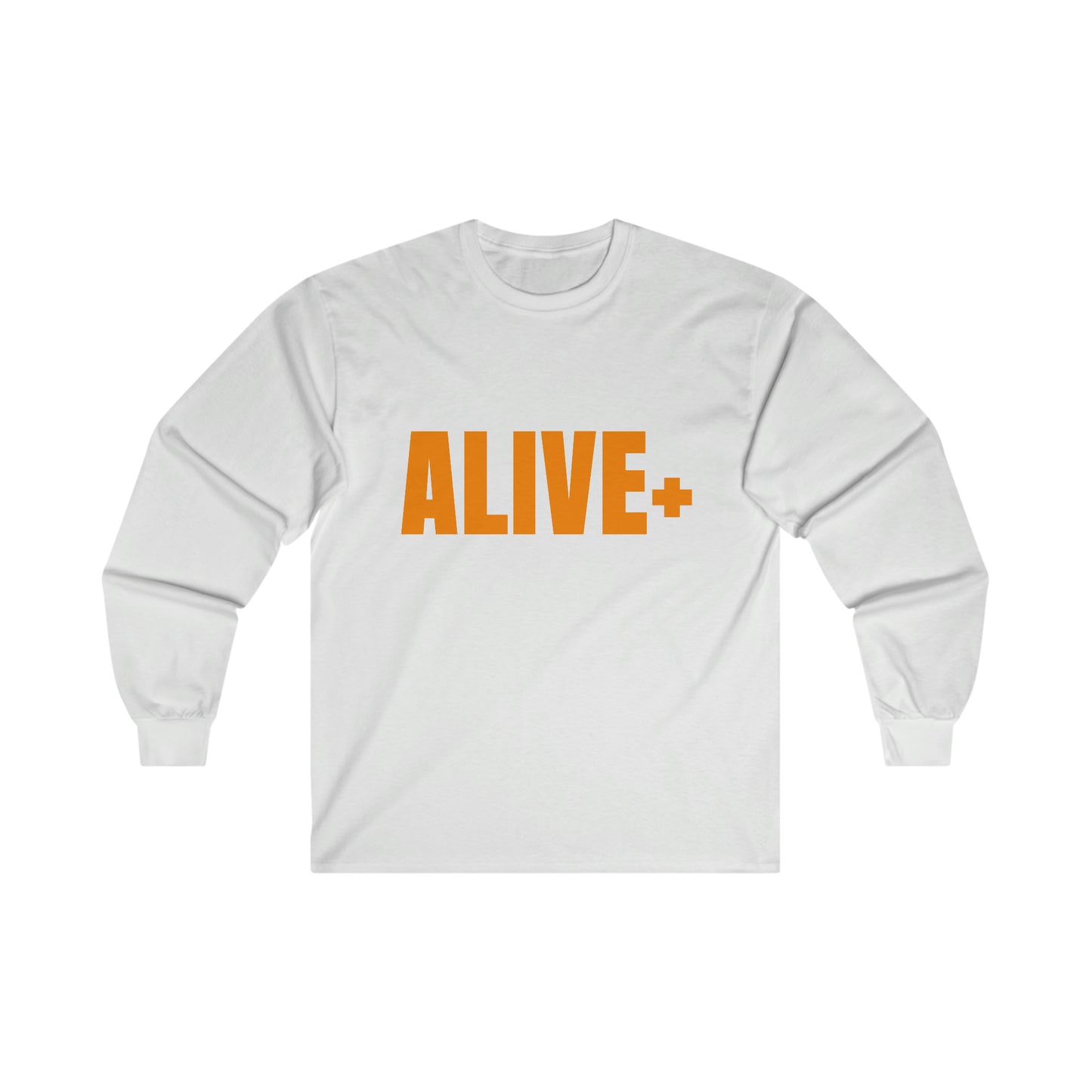ALIVE+ Long Sleeve Tee, Orange