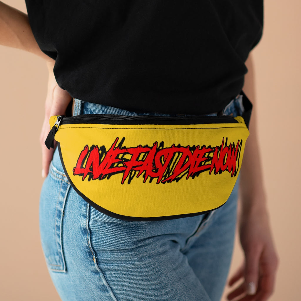 LIVE FAST DIE NOW - Yellow Fanny Pack