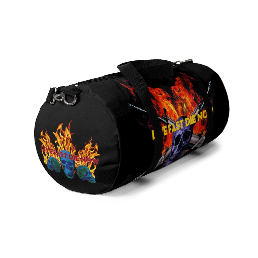 Live Fast Die Now Duffel Bag