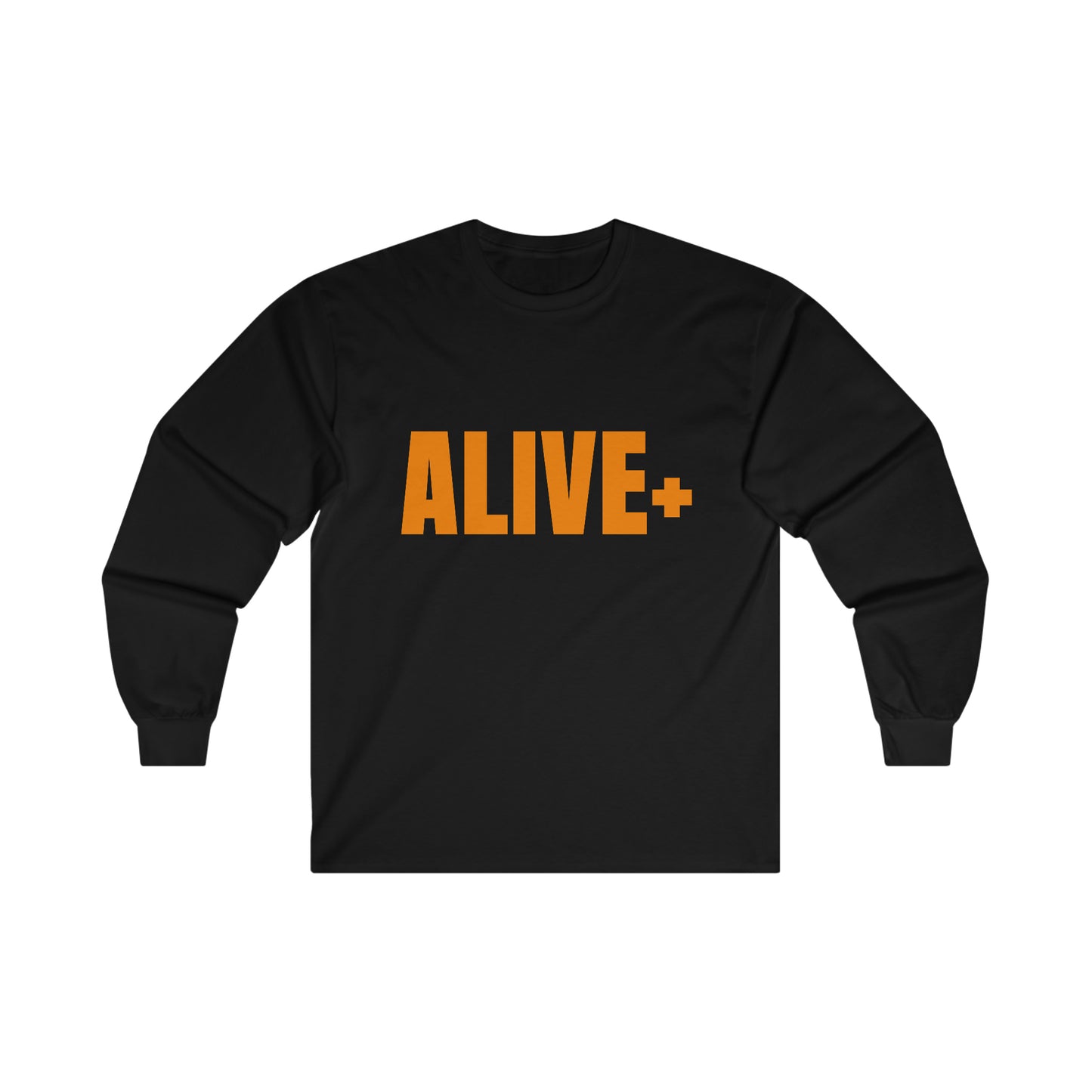 ALIVE+ Long Sleeve Tee, Orange