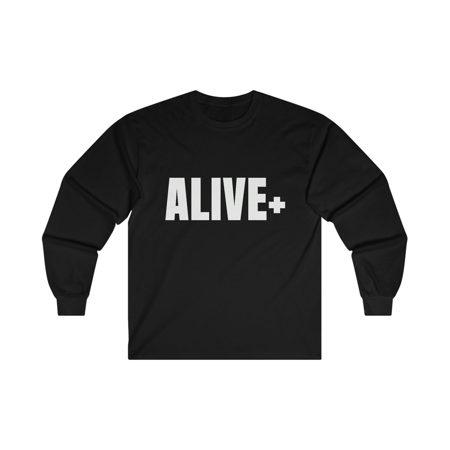 ALIVE+ Long Sleeve Tee, Black