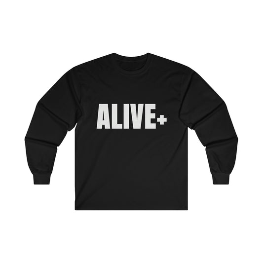 ALIVE+ Long Sleeve Tee, Black