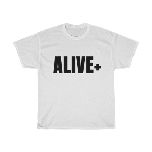 ALIVE+ T-shirt, White & Black