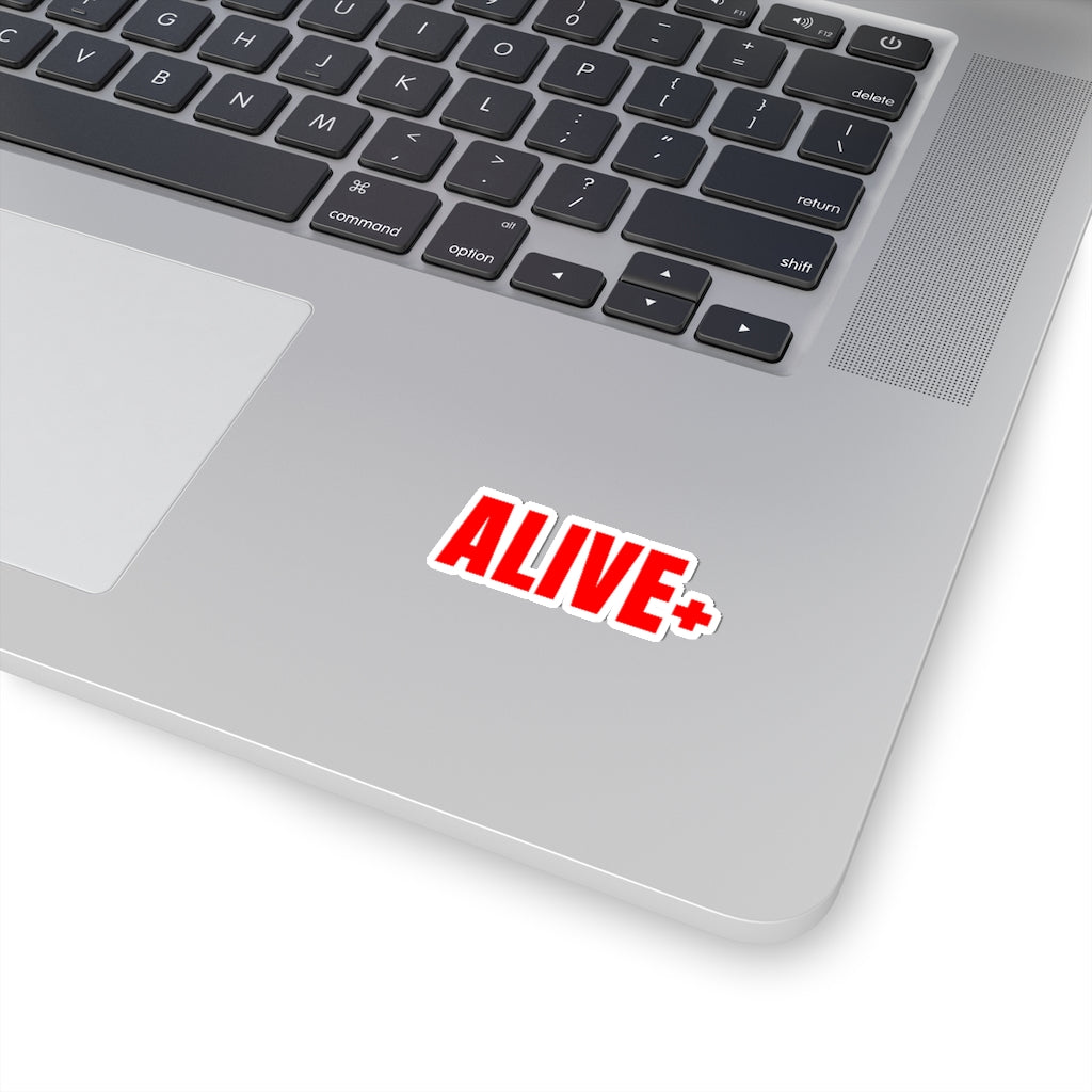 Red ALIVE+ Kiss-Cut Sticker