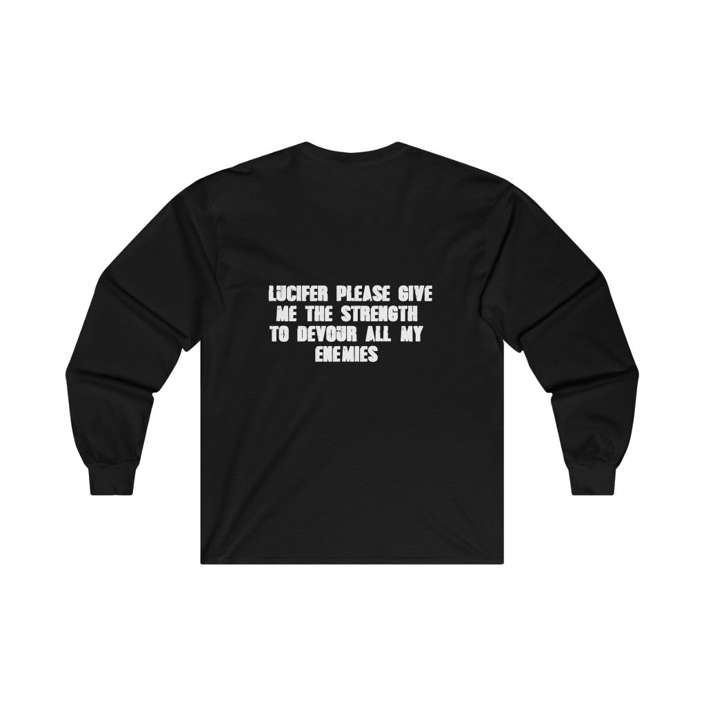 Devil's Advocate Long Sleeve Tee, Black